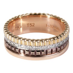 Boucheron Quatre Classique Small Diamond Ring in 18k 3 Tone Gold