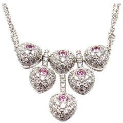 Pasquale Bruni Vanita Pink Sapphire Diamond Gold Necklace