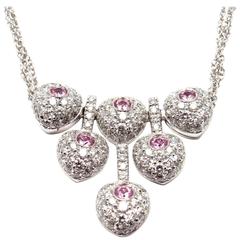Pasquale Bruni Vanita Pink Sapphire Diamond Gold Necklace 4
