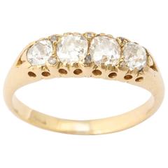 Victorian Diamond Gold Band Ring