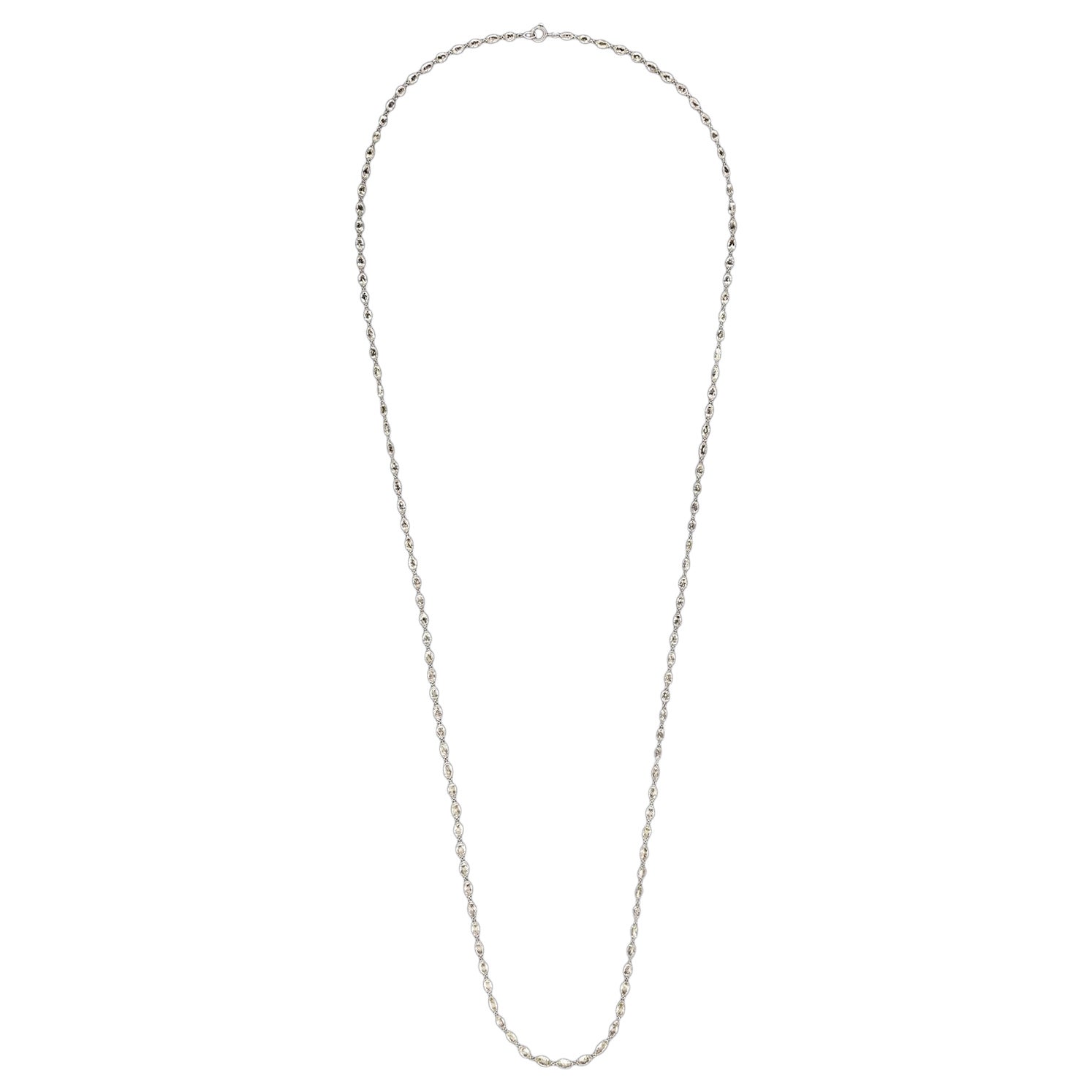 Hancocks Briolette-Halskette aus Platin mit Diamanten und Platin mit 22,99 Karat