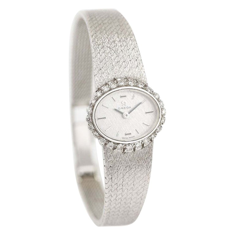 Montre Vintage Audemars Piguet Or Blanc 18 Carats – Femme, Diamants, Quartz (état Neuf)