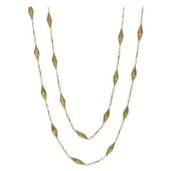 Vintage 14 Karat Gold Long Chain