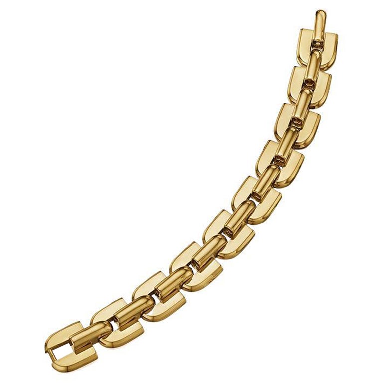 Mellerio Dits Meller Retro Gold Bracelet, Jacques Lenfant for Georges Lenfant