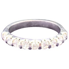 Alliance vintage en platine avec diamants d'un poids total de 1,00 carat