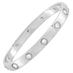 Cartier Love 18K White Gold 10 Diamond Bracelet