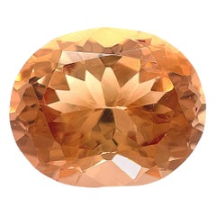 8.21 Carat Precious Imperial Topaz Oval, Loose Unset Ring or Pendant Gemstone