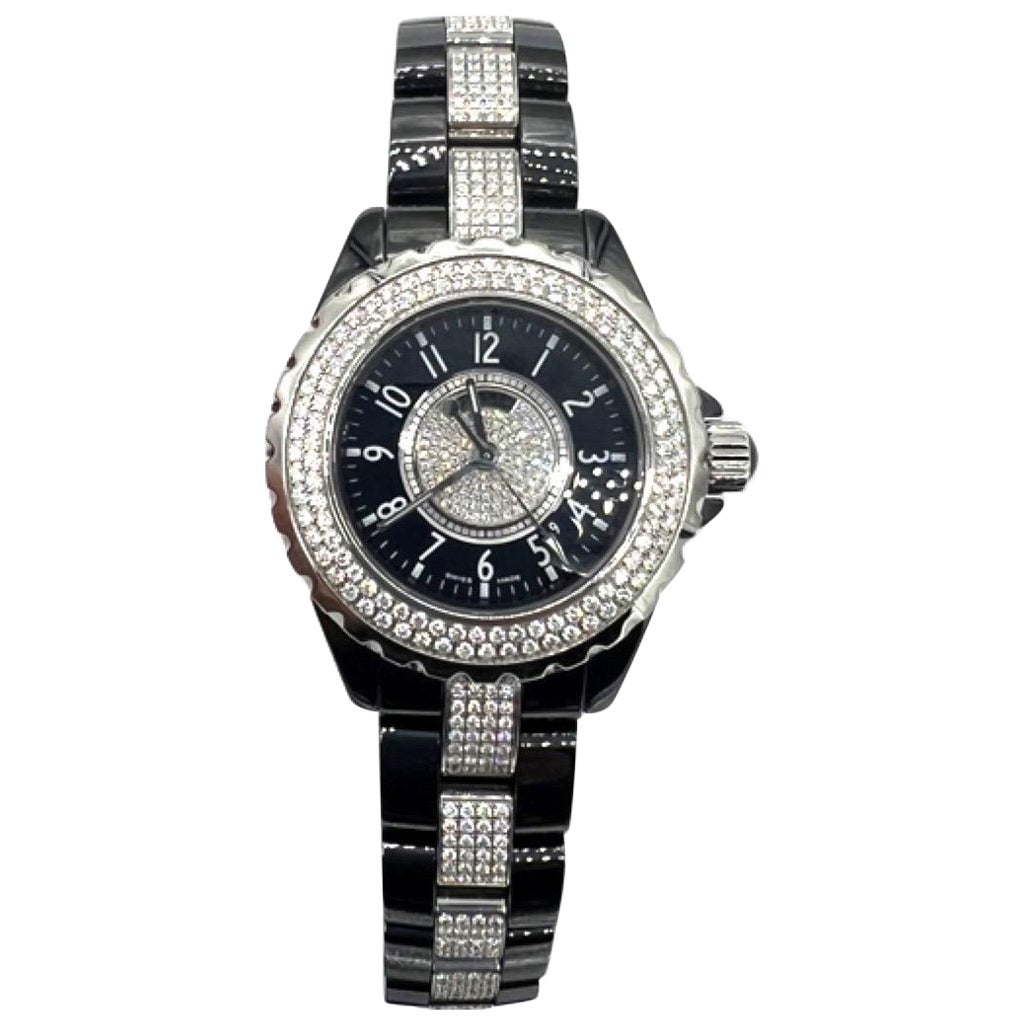 Rare Limited Edition Chanel J12 Diamond Watch at 1stDibs
