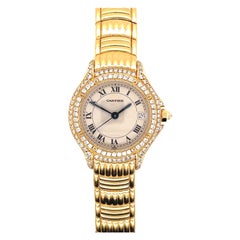 Cartier Gold and Diamond "Cougar" Watch