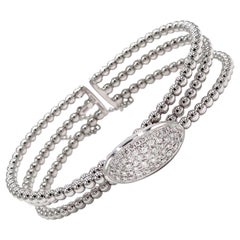 Simon G. LB2153 18K White Gold Diamond Bangle Bracelet