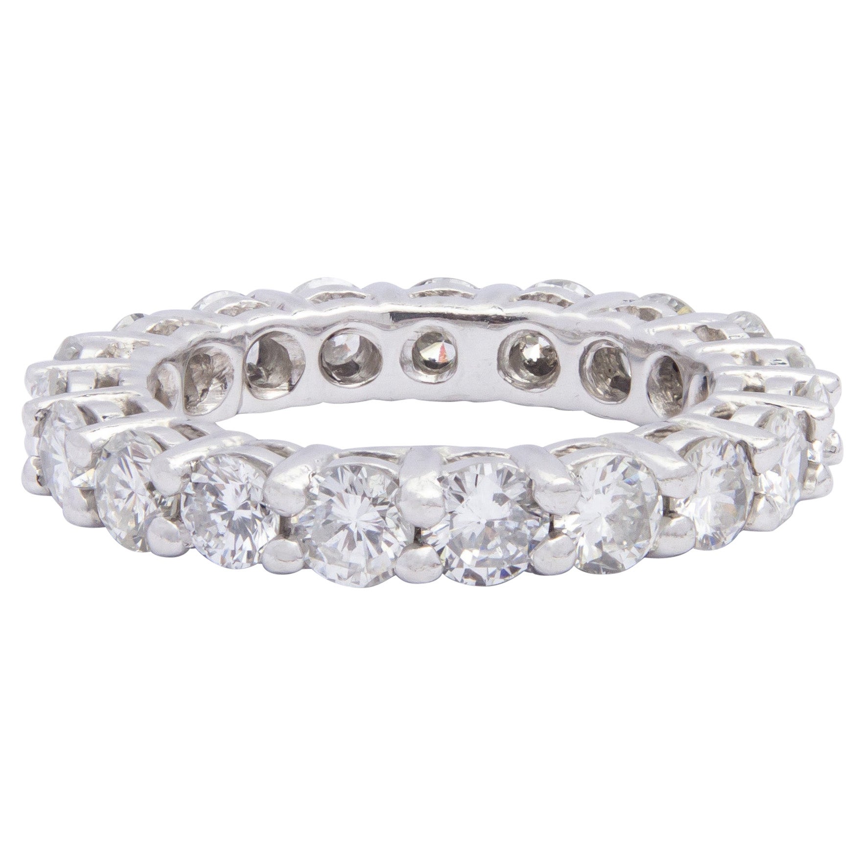 Eternity Band in 18 Karat White Gold & 2.50 Carat of Diamonds