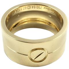 Cartier LOVE Collection Gold Wide Band Ring 