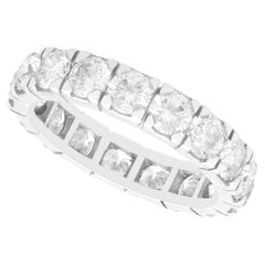 Vintage 2.55 Carat Diamond and Platinum Full Eternity Ring