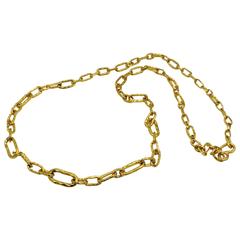 Jean Mahie Gold Cadene Long Chain