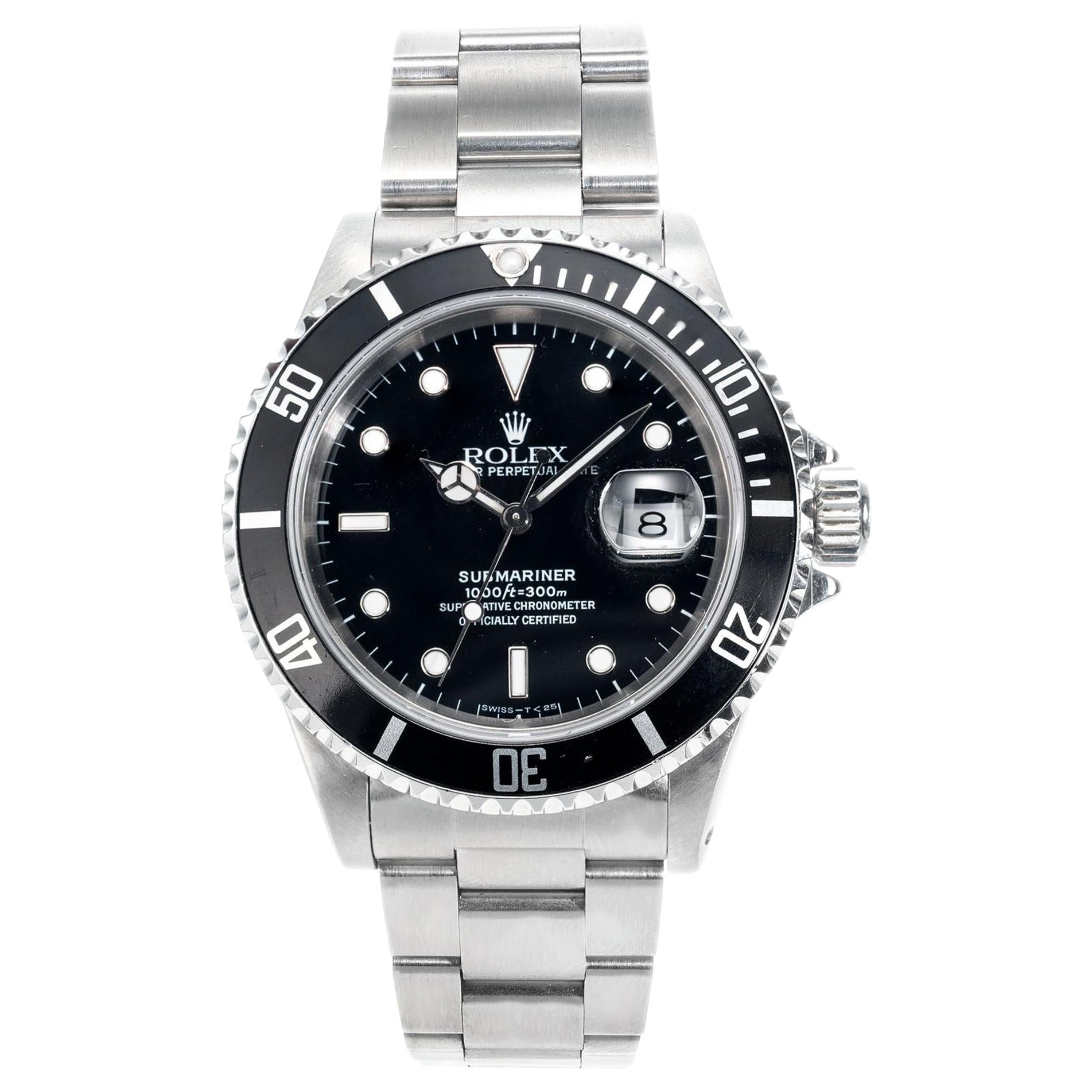 Rolex Montre-bracelet Submariner en acier inoxydable pour hommes en vente