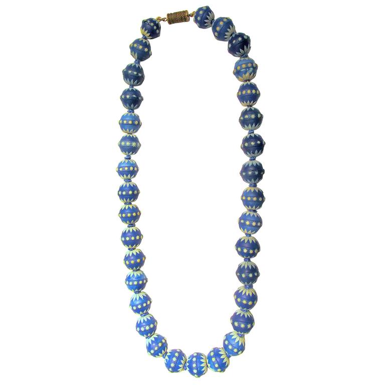 Antique Wedgwood Bead Necklace at 1stDibs