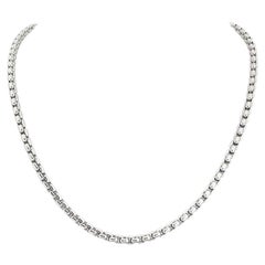 Tiffany & Co. 18k White Gold Classic Box Link Necklace