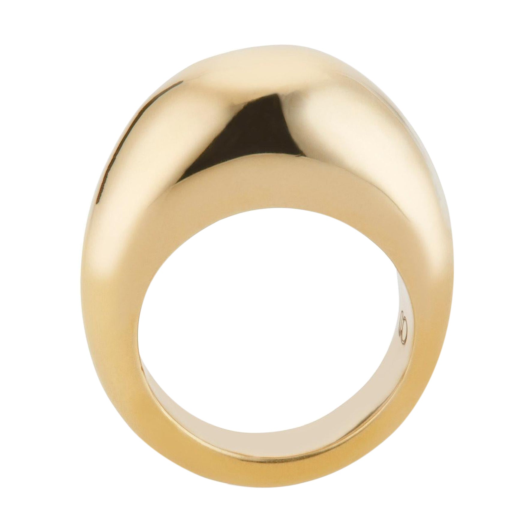 22 Karat Gold Vermeil Enlarged Egg Dome Ring by Chee Lee New York For Sale