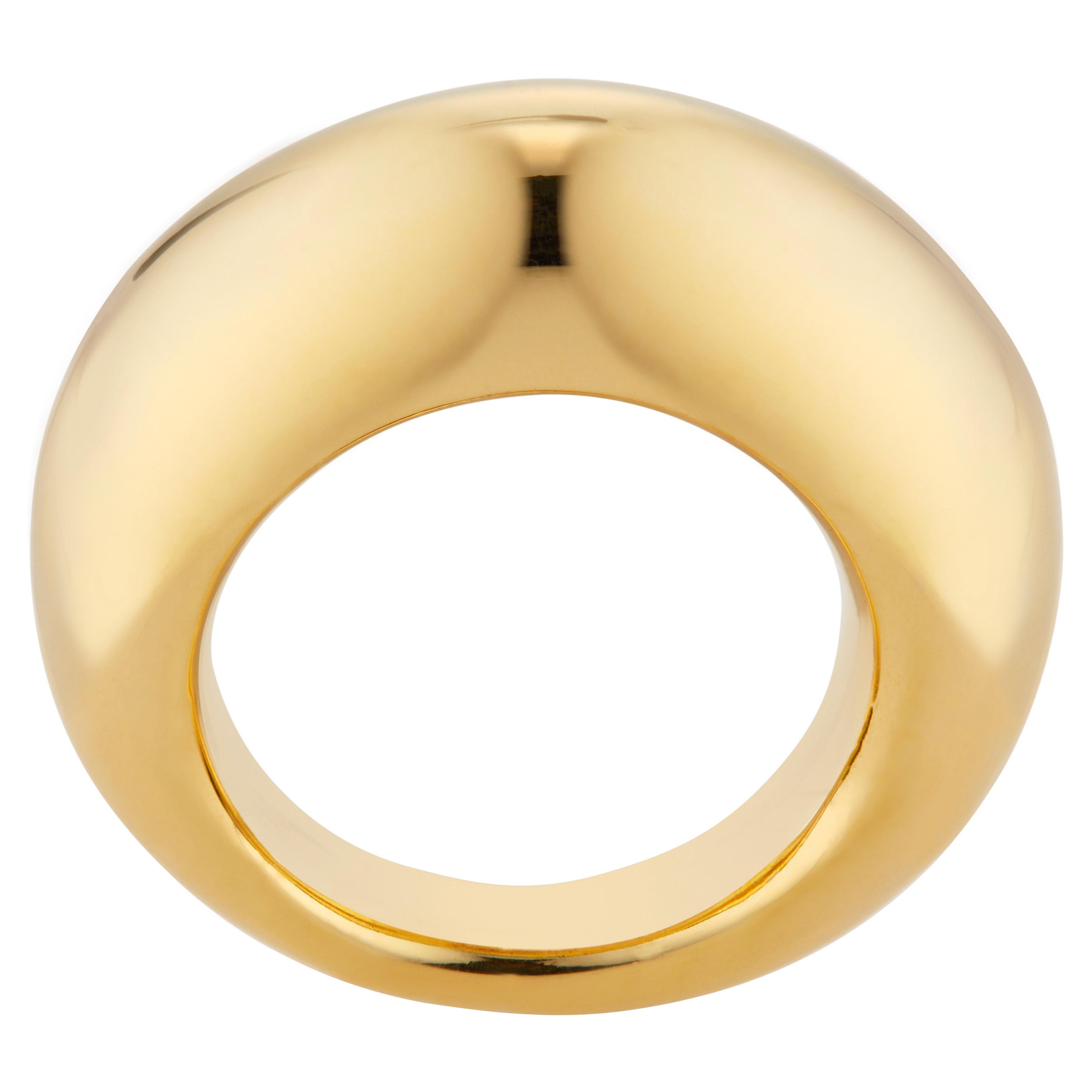 22 Karat Gold Vermeil Puff Ring by Chee Lee New York For Sale