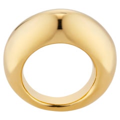 22 Karat Gold Vermeil Puff Ring by Chee Lee New York