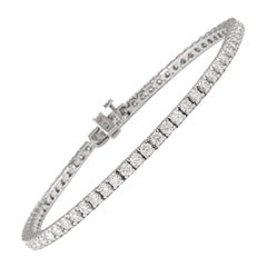 Alexander Bracelet tennis en or blanc 18 carats avec diamants de 2,90 carats