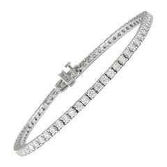 Alexander 2.90 Carats Diamond Tennis Bracelet 18 Karat White Gold