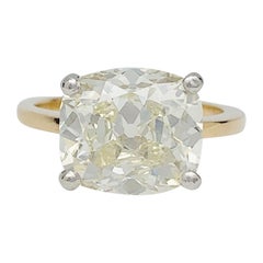 Rose Gold and Platinum 5, 97 Carats Engagement Diamond Ring