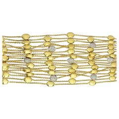  Marco Bicego Diamond Gold Siviglia 20 Strand Bracelet