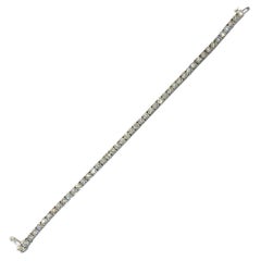 Bracelet tennis en or blanc VS2 avec diamants de 8,20 carats