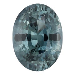Teal Sapphire Ring Gem 3.12 Carat Oval Loose Gemstone