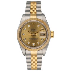 Rolex 69173 Diamond Dial Ladies Watch Box & Papers