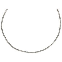 Vivid Diamonds 10.95 Carat Diamond Tennis Necklace