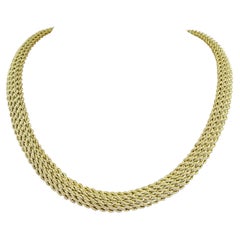 Halskette aus Gelbgold mit Seilkette