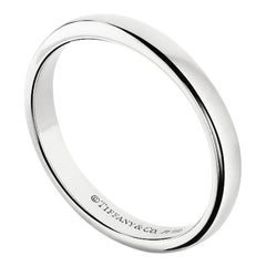 Tiffany & Co. Classic Wedding Band Ring Platinum