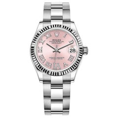 Rolex Datejust Pink Roman Oyster 2022 Fluted 278274 Unworn Watch