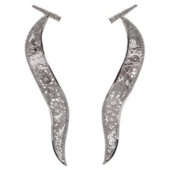 1, 54 Carats Diamonds White Gold Earrings "Foglie"