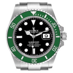 Used Rolex Submariner Green Kermit Cerachrom Mens Watch 126610LV Unworn