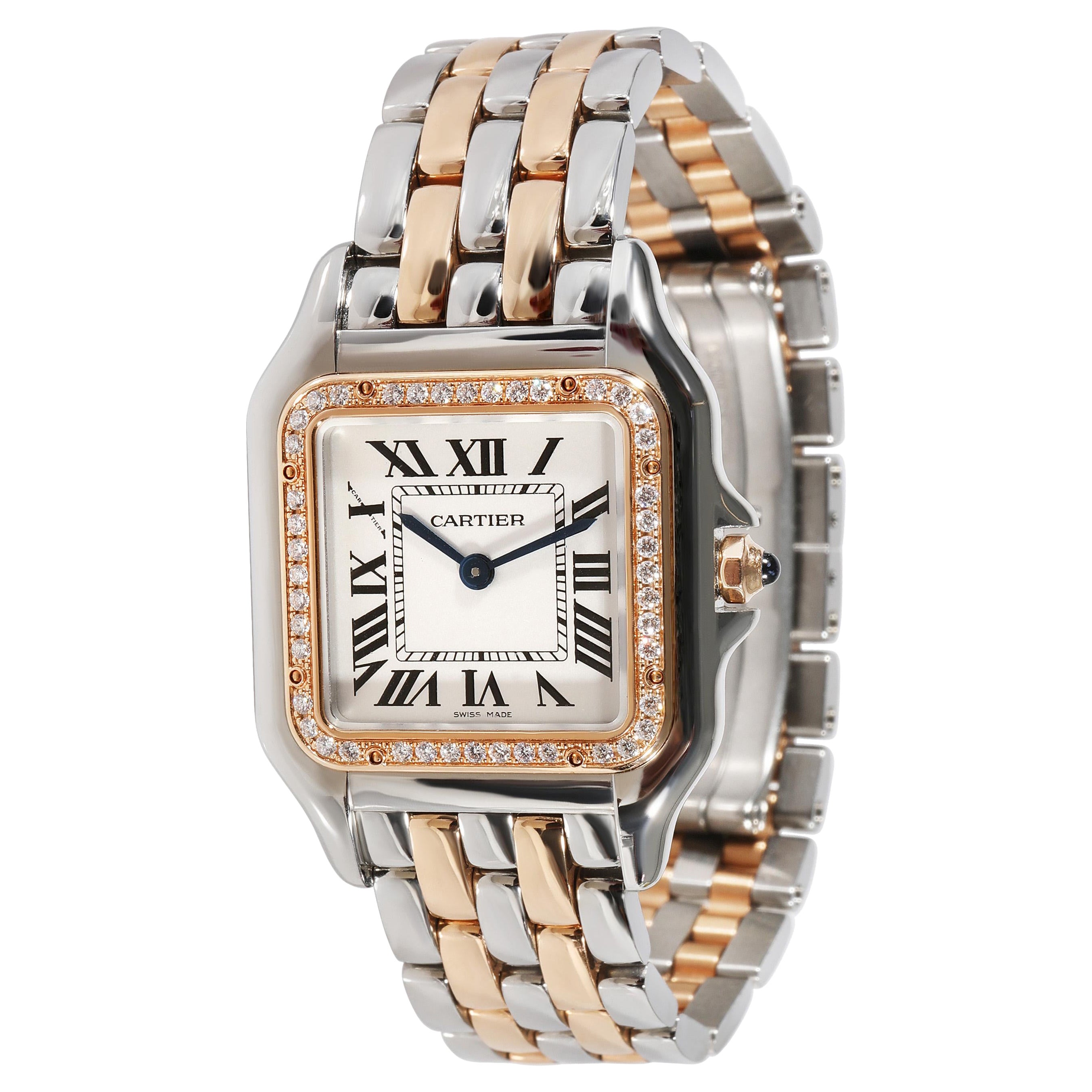 Cartier Panthere W3PN0007 Unisex Watch in 18kt Rose Gold For Sale at 1stDibs