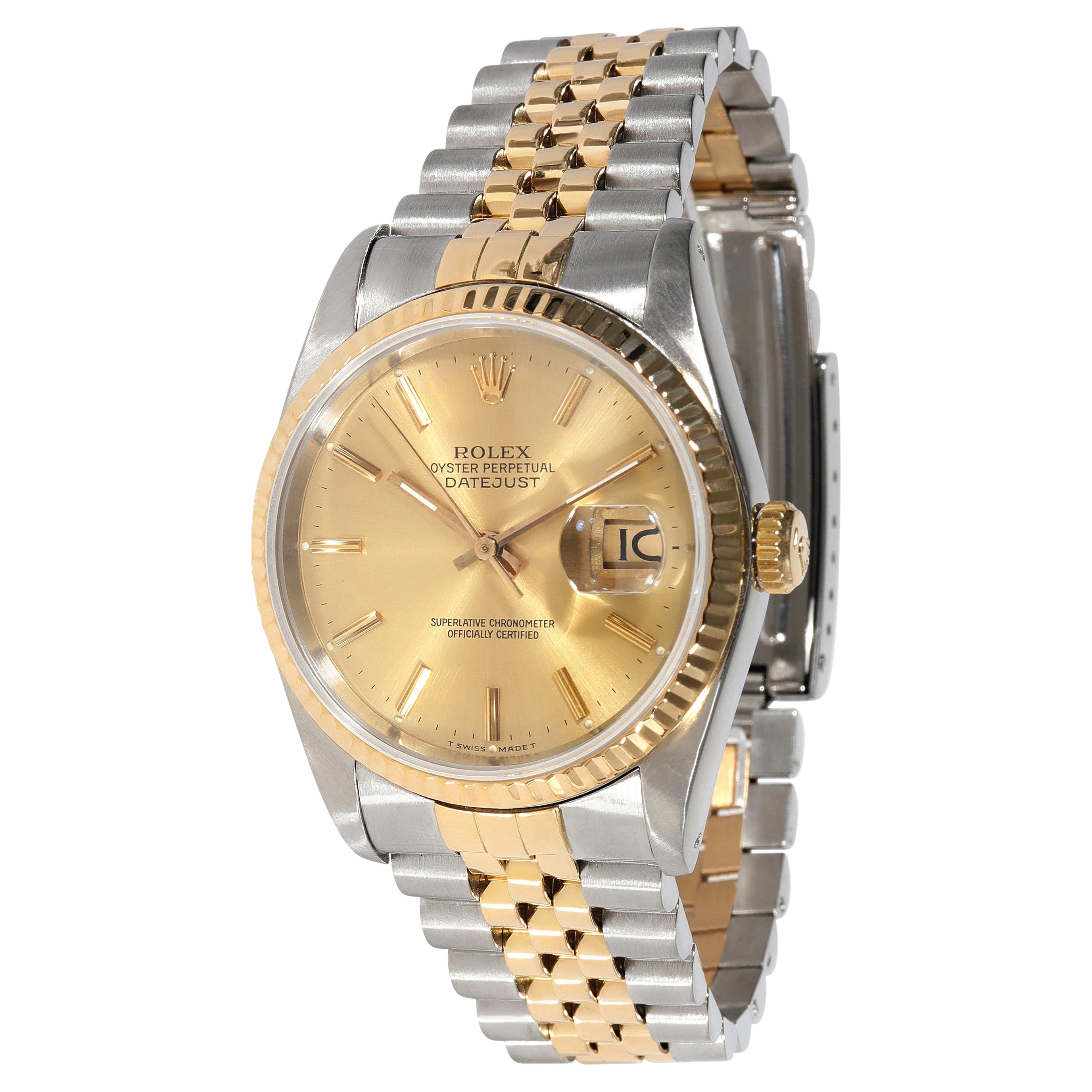 Rolex 18Kt Yellow Gold Early Datejust Watch, circa 1950 For Sale at 1stDibs