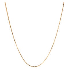 Vintage 14KT Yellow Gold Italian Foxtail Chain