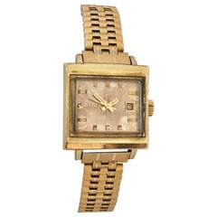 Used 1970s Gold-Plated / Stainless Steel Rado Automatic Watch