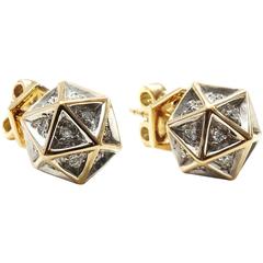 Icoso Diamond Gold Stud Earrings 5