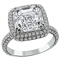 Bague de fiançailles avec diamant certifié GIA de 4,01 carats