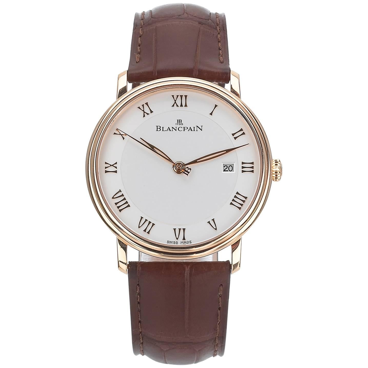 Blancpain Rose Gold Villeret Automatic Wristwatch