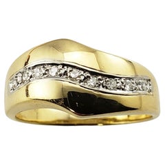 Anello in oro giallo 18 carati e diamanti