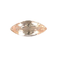 Fine Morganite 1.46ct Pink Orange Beryl Marquise Cut 11.4x5mm Loose Gemstone VVS