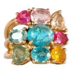 J Weir Gems Candy Gems Sapphire Tourmaline Apatite Ring