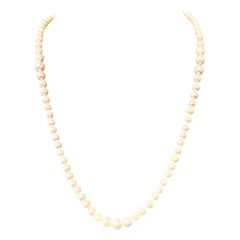 Akoya Pearl Necklace 14k Gold 8.5 mm Certified