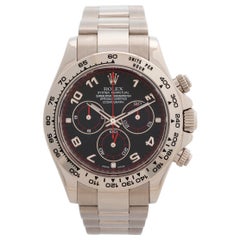 Used Rolex Daytona Ref 116509, 18K White Gold, Complete Set, Superb Statement Piece