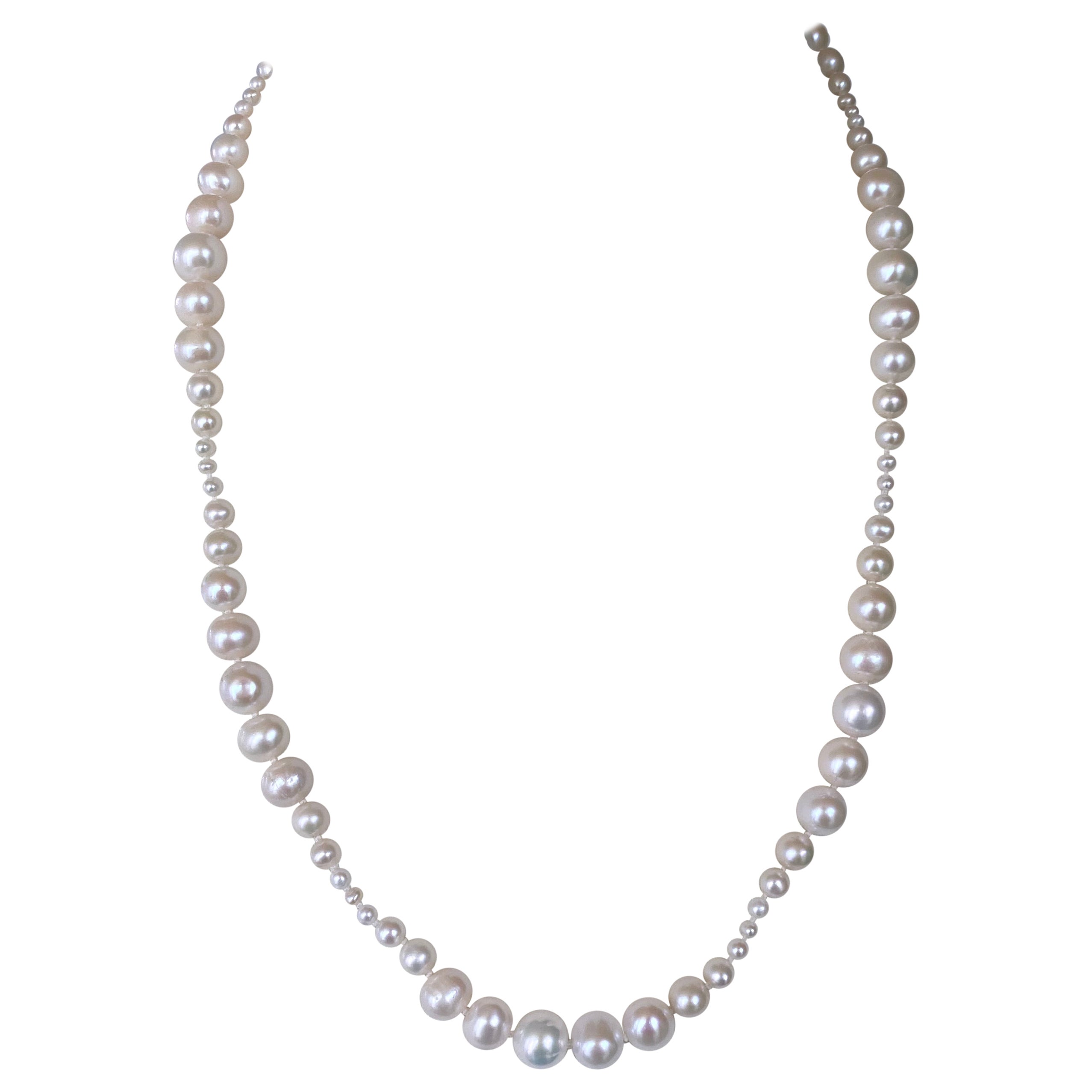 Marina J. Graduated Pearl Necklace with 14k Yellow Gold Clasp